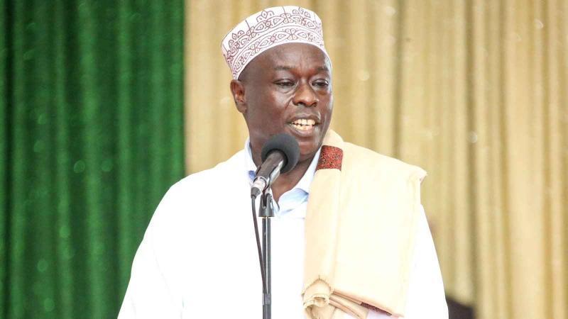 Deputy President Rigathi Gachagua addressing the Eastleigh Business Community on Tuesday, April 11, 2023.